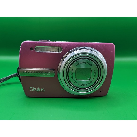 COPY - Olympus STYLUS 840 Pink Digital Zoom Camera 8 Megapixel For Parts - Picture 2 of 8